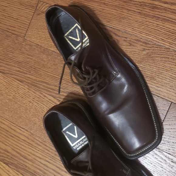 Vintage Visaruno Mens Brown Leather Shoes - Picture 9 of 10